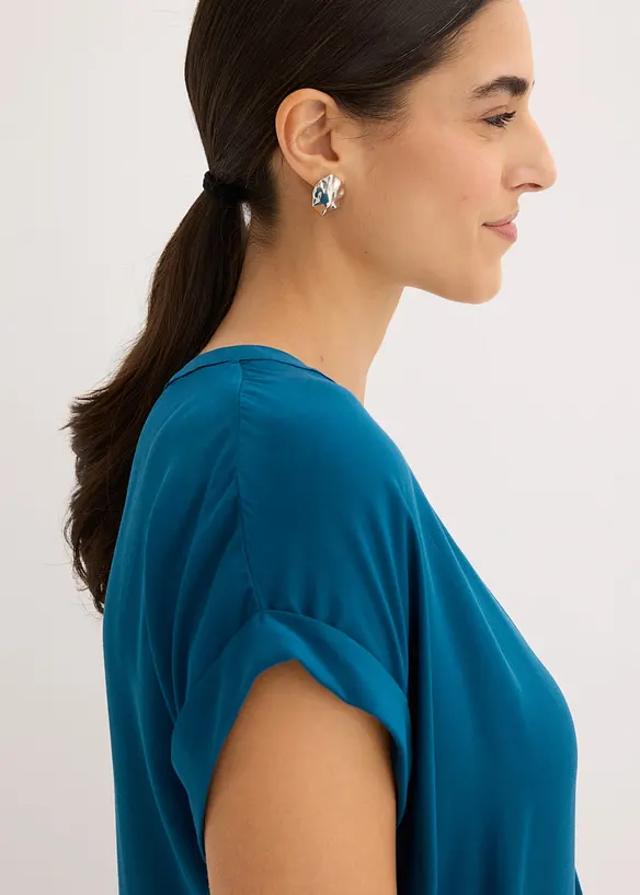 Blustunika av ren viskos, bonprix