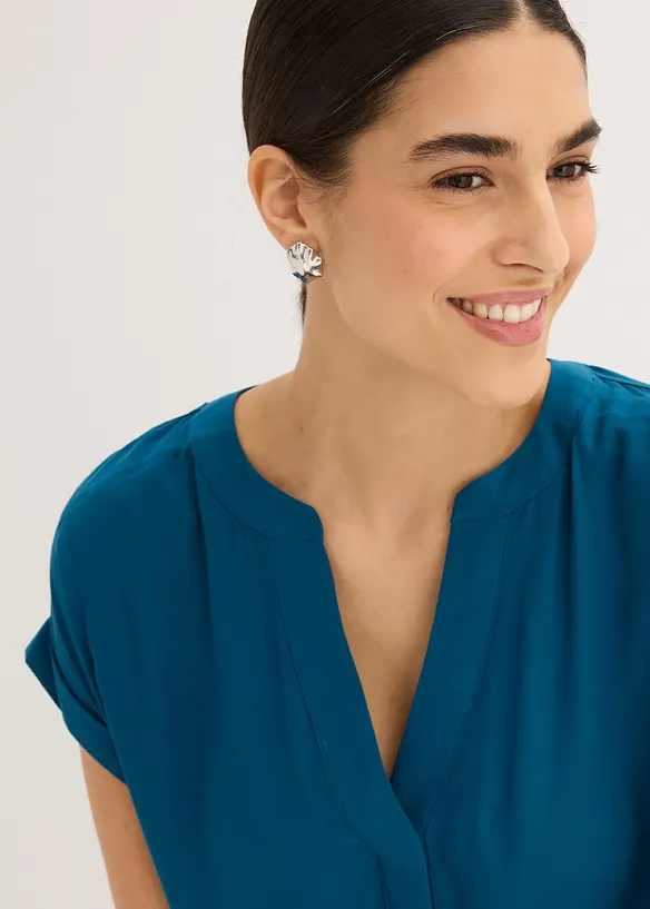 Blustunika av ren viskos, bonprix