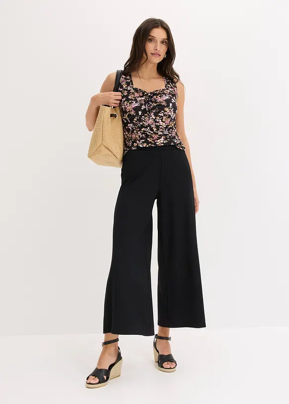 Linne i viskosmix med fint fall, bonprix