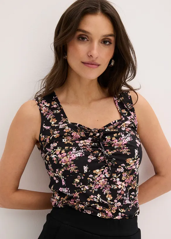 Linne i viskosmix med fint fall, bonprix