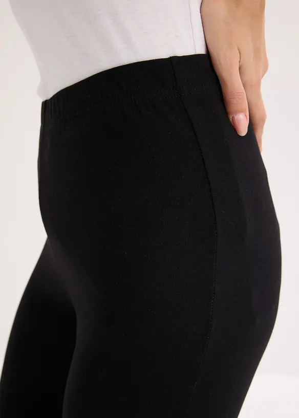 Caprileggings av bomullsmix, bonprix