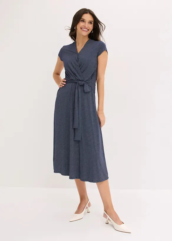 Mellanl&aring;ng kl&auml;nning i viskosmix, bonprix