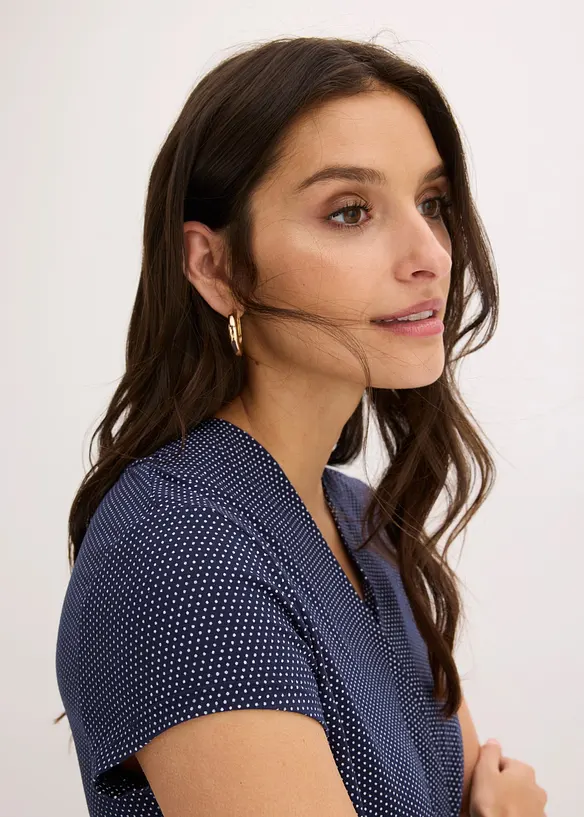 Mellanl&aring;ng kl&auml;nning i viskosmix, bonprix