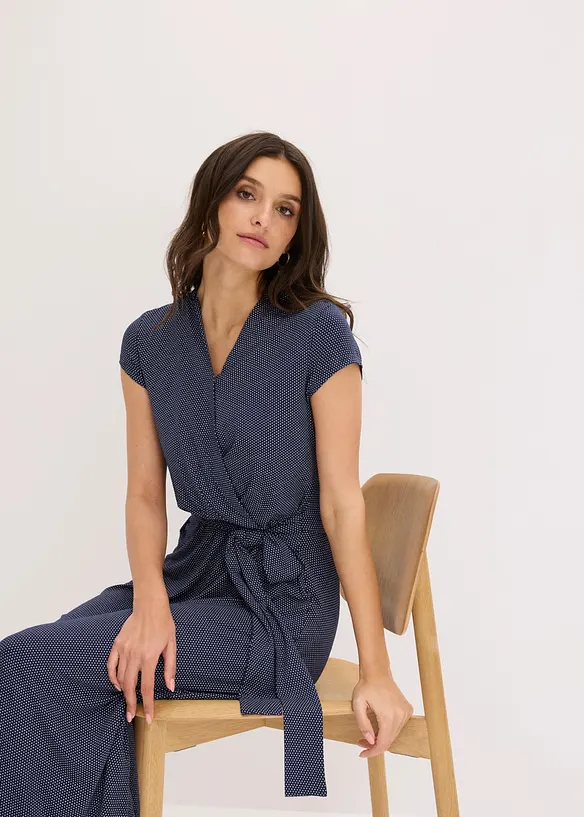 Mellanl&aring;ng kl&auml;nning i viskosmix, bonprix