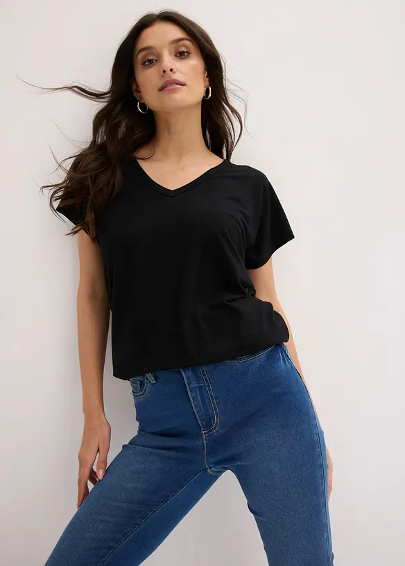 Topp av h&aring;llbar viskos, bonprix