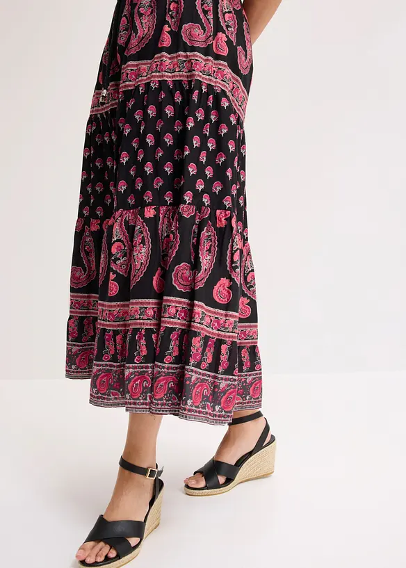 L&aring;ng kjol i bomull, bonprix