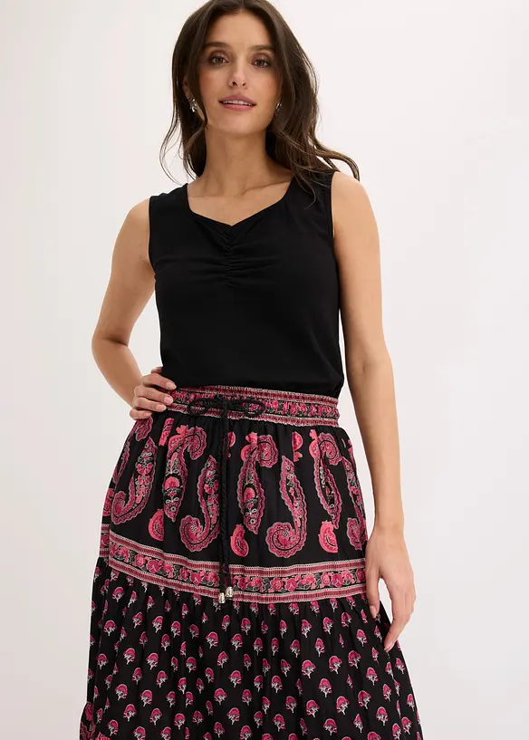 L&aring;ng kjol i bomull, bonprix