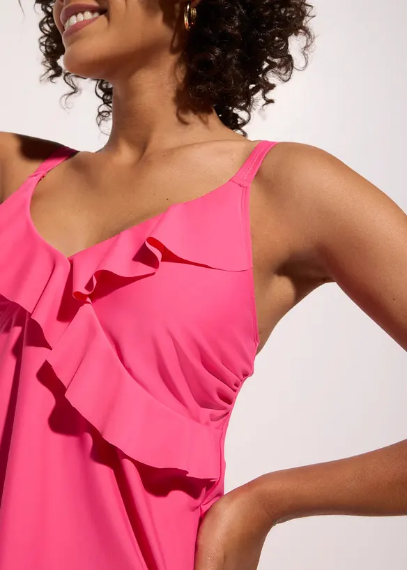 Tankini (2 delar) med volanger, bonprix