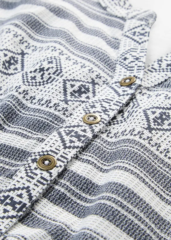 M&ouml;nstrad jerseykl&auml;nning i f&ouml;ljsam viskosmix, bonprix