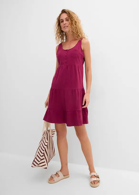 Kort jerseykl&auml;nning i bomull, bonprix