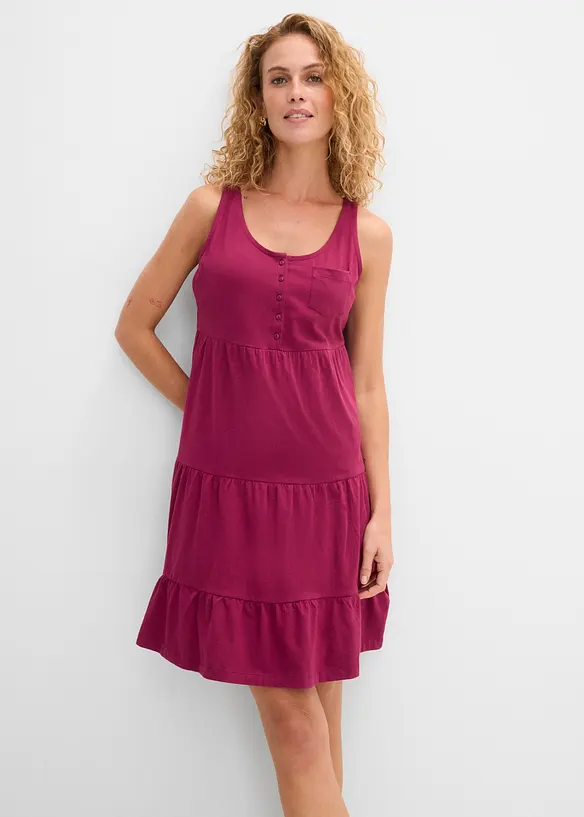 Kort jerseykl&auml;nning i bomull, bonprix