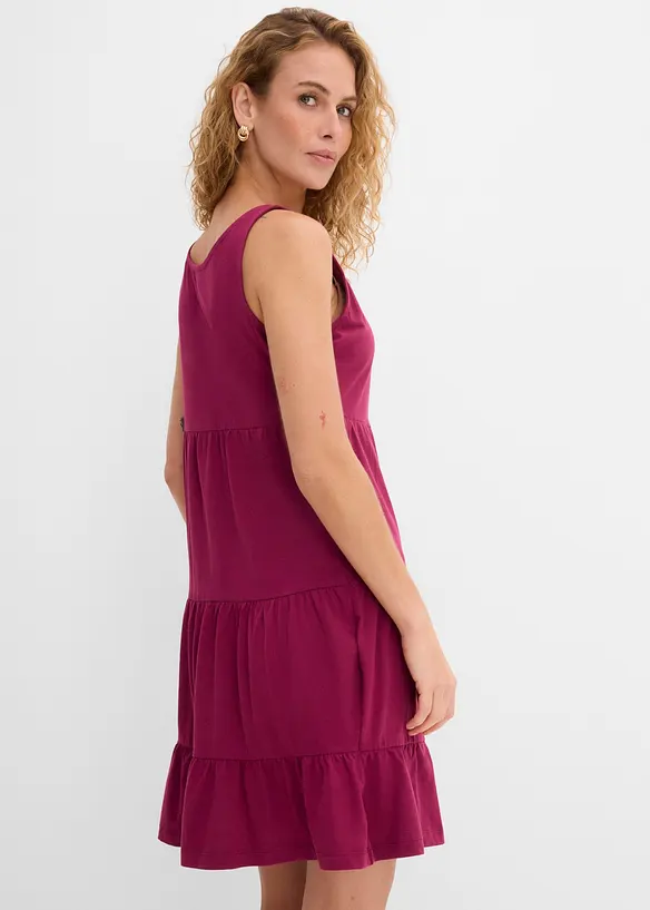 Kort jerseykl&auml;nning i bomull, bonprix