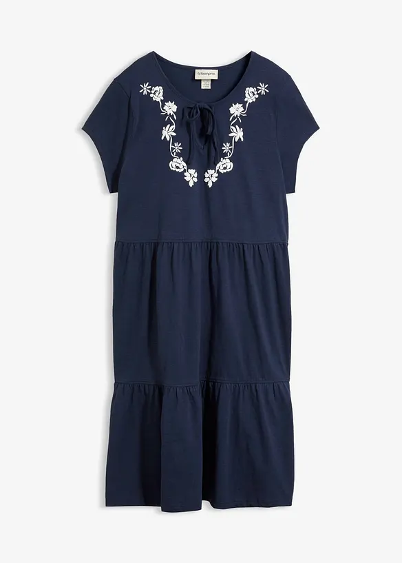 Tunikakl&auml;nning i bomull, kort&auml;rmad, bonprix