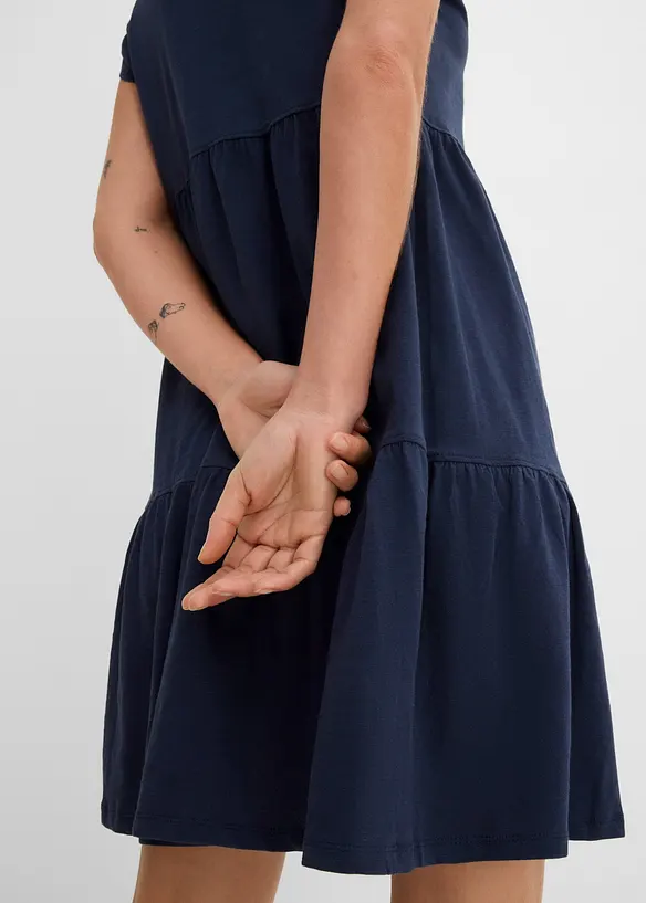 Tunikakl&auml;nning i bomull, kort&auml;rmad, bonprix