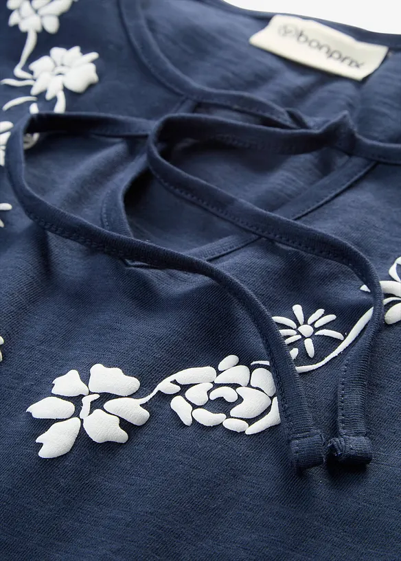 Tunikakl&auml;nning i bomull, kort&auml;rmad, bonprix