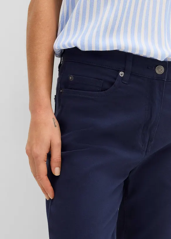 7/8-byxa med stretch och h&ouml;g midja, bonprix