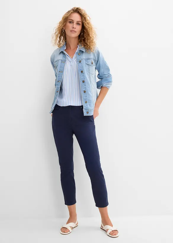 7/8-byxa med stretch och h&ouml;g midja, bonprix