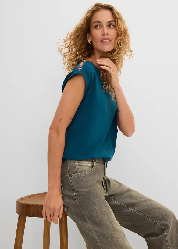 T-shirt i ekologisk bomull, bonprix