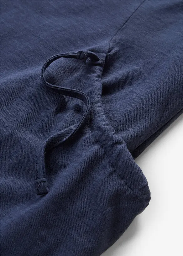 Jerseykl&auml;nning i bomull med fickor, bonprix