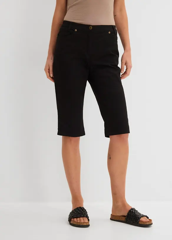 Bomullsbermudas med bekv&auml;m midja, bonprix