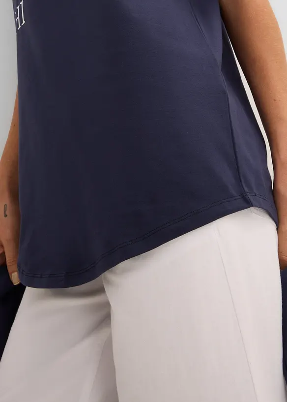 T-shirt med bomull och maritimt tryck, bonprix