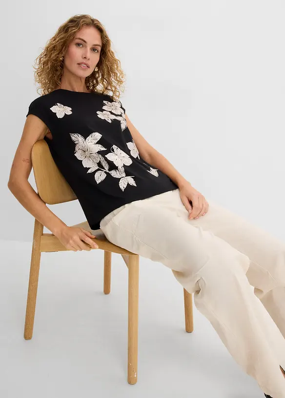 Topp med blomm&ouml;nster, bonprix