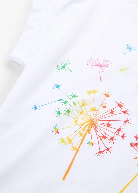 T-shirt med blomtryck, bonprix