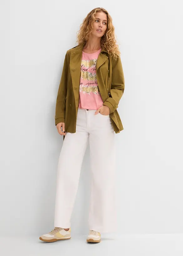 T-shirt med glittertryck, bonprix