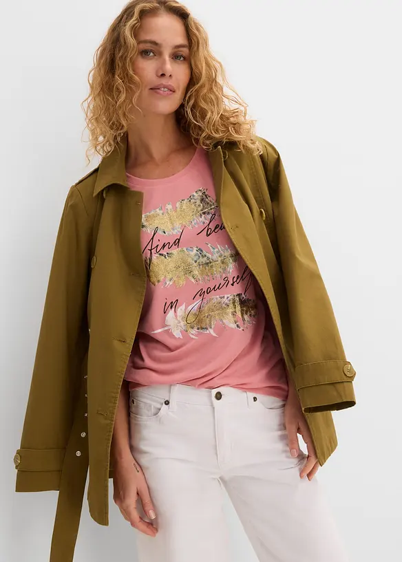 T-shirt med glittertryck, bonprix