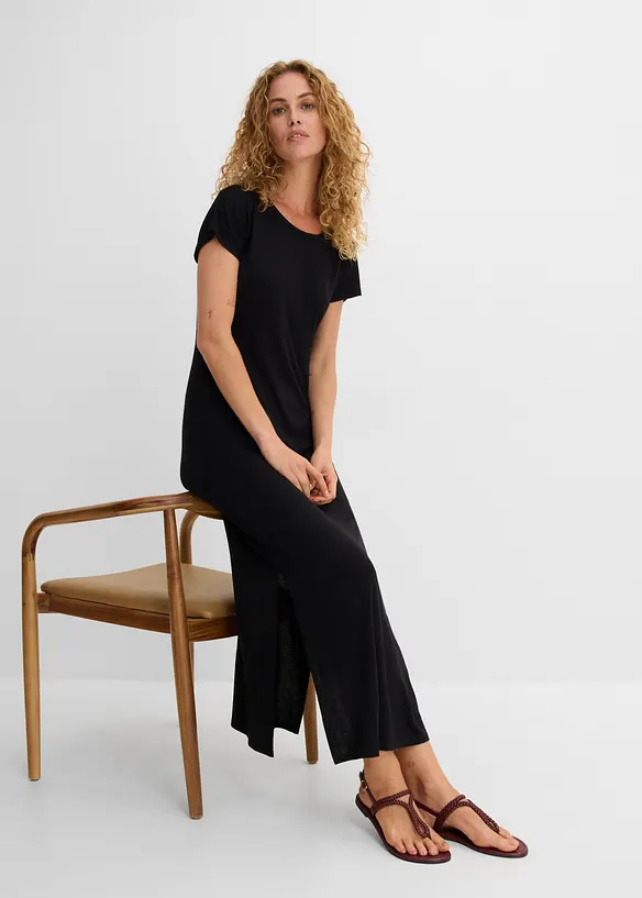 Jerseykl&auml;nning i mix av viskos och elastan, bonprix