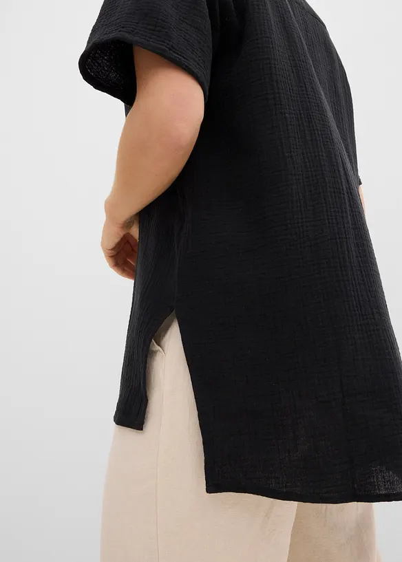 Skjortblus av muslin, bonprix