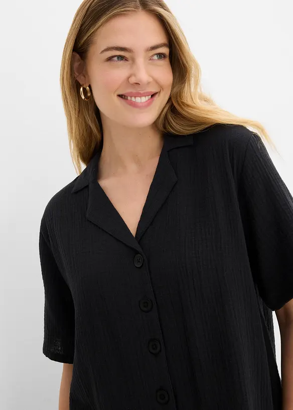 Skjortblus av muslin, bonprix