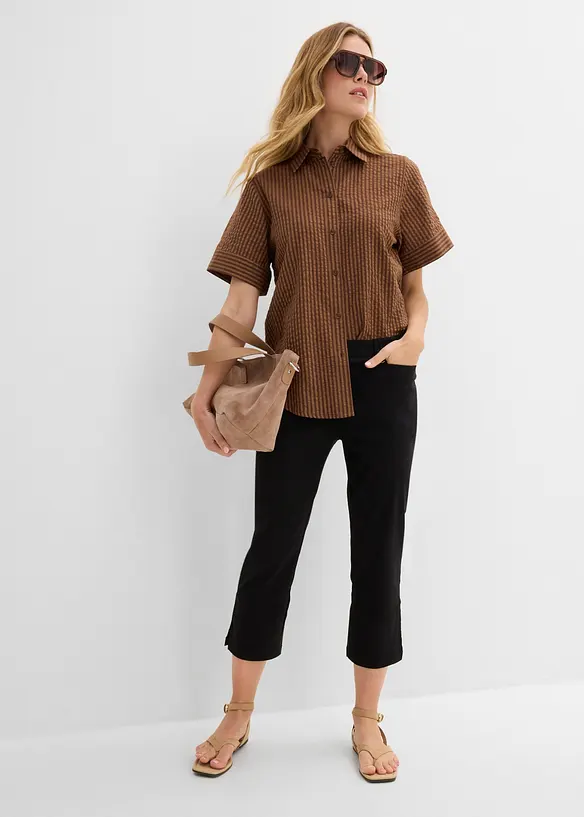 7/8-bengalinbyxa med bekv&auml;m midja, bonprix