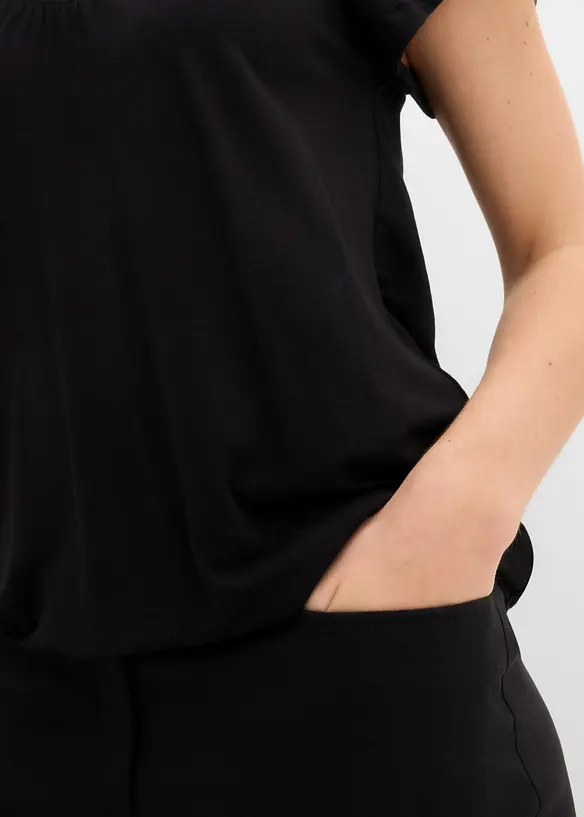 Topp av viskos, korta &auml;rmar, bonprix