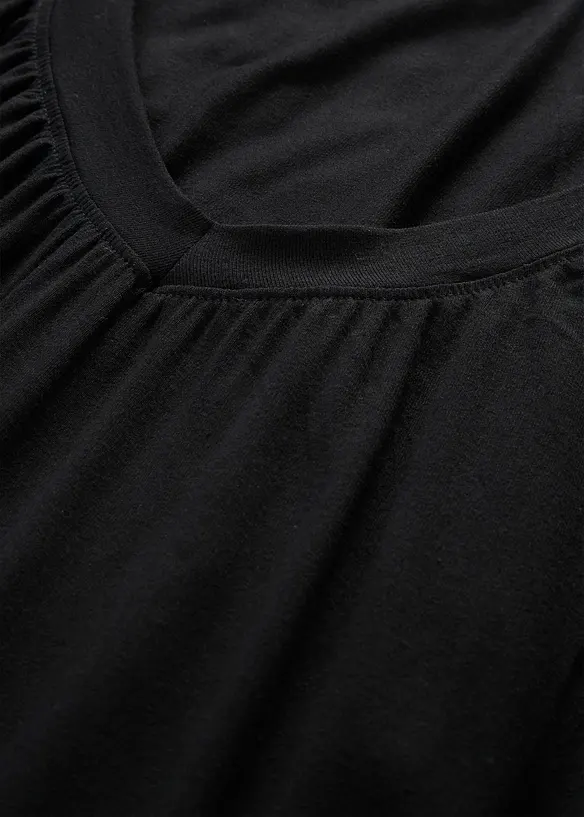 Topp av viskos, korta &auml;rmar, bonprix