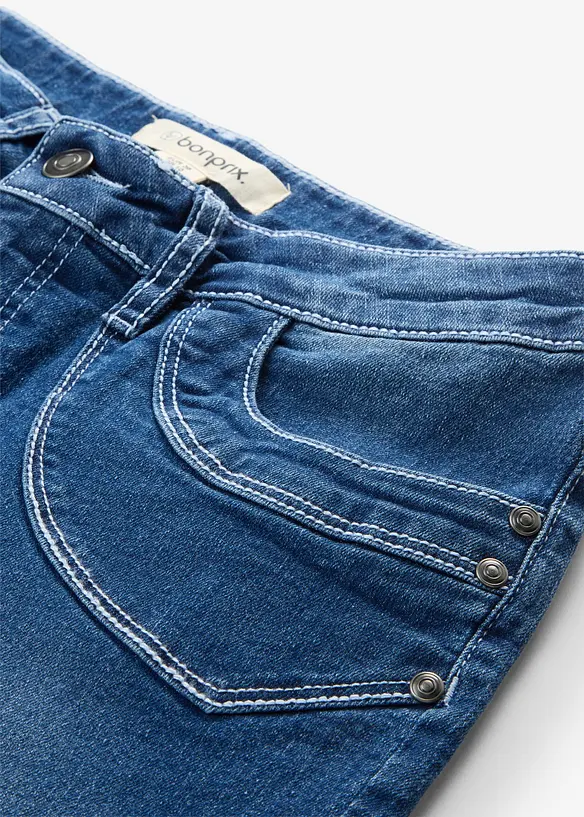 Straight Jeans Mid Waist, cropped, bonprix