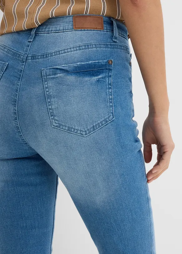 Ultra Soft Jeans i 7/8-l&auml;ngd, bonprix