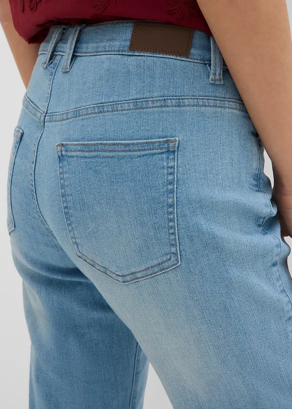 Stretchjeans Straight Mid Waist, bonprix