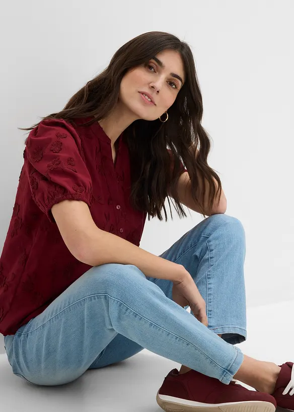 Stretchjeans Straight Mid Waist, bonprix