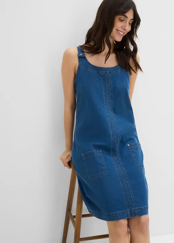 Kn&auml;l&aring;ng jeanssnickarkl&auml;nning i bomull, bonprix