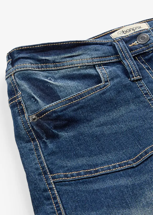 Cargo Jeans, Mid Waist, Stretch, bonprix