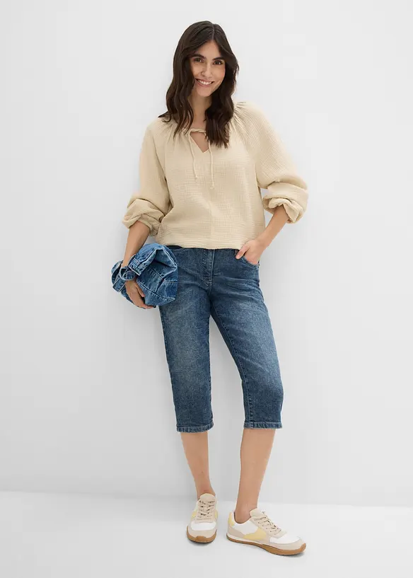 Stretch Straight Jeans Mid Waist, bonprix