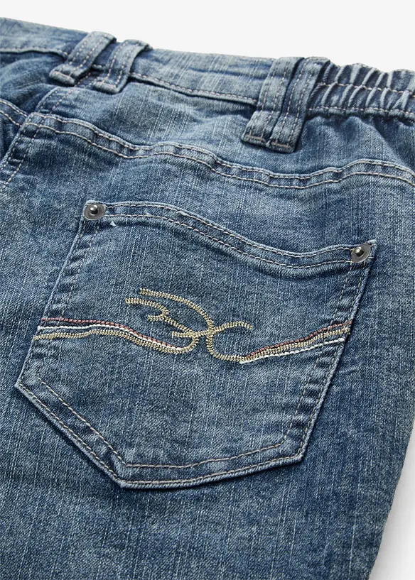Stretch Straight Jeans Mid Waist, bonprix