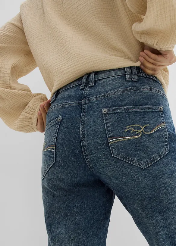 Stretch Straight Jeans Mid Waist, bonprix
