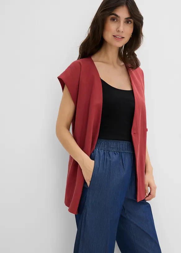 Wide Leg Jeans, High Waist, cropped, bonprix