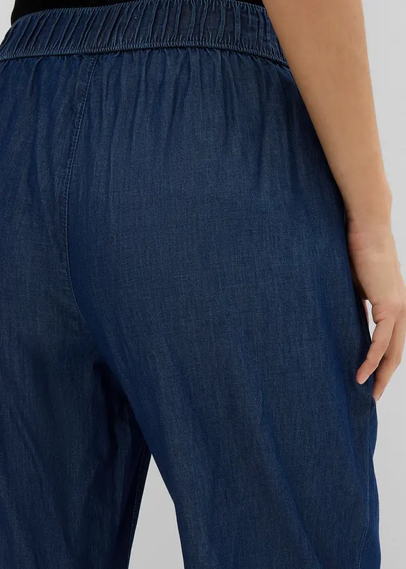 Wide Leg Jeans, High Waist, cropped, bonprix