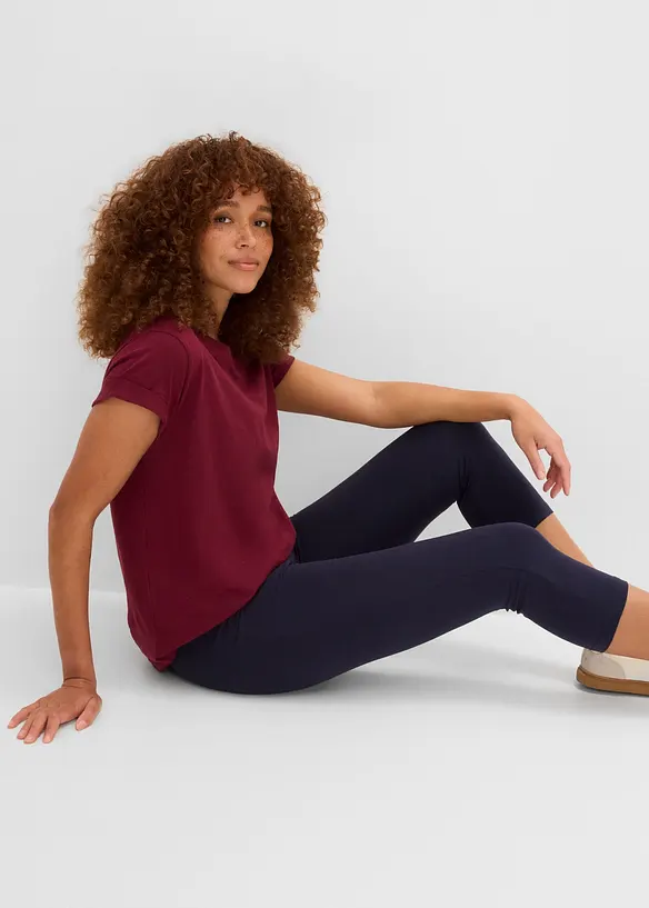 Stretchiga caprileggings (2-pack), bonprix