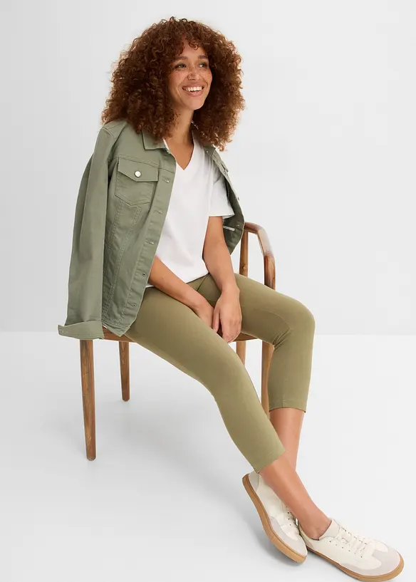 Stretchiga caprileggings (2-pack), bonprix