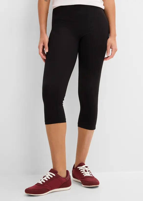 Stretchiga caprileggings (2-pack), bonprix