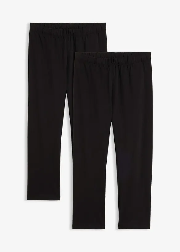 Stretchiga caprileggings (2-pack), bonprix